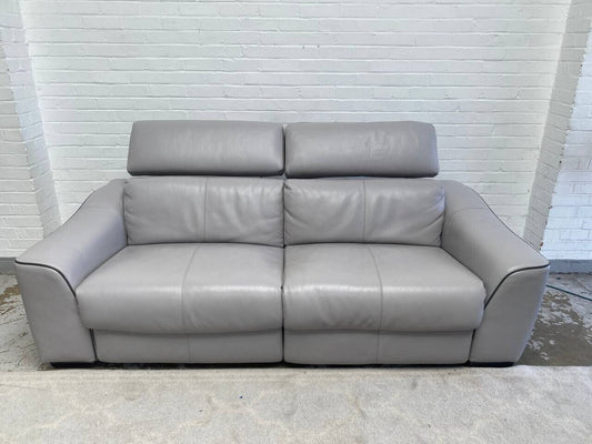 Furniture Village Xavier 3 Seater electric reclining Leather Sofa