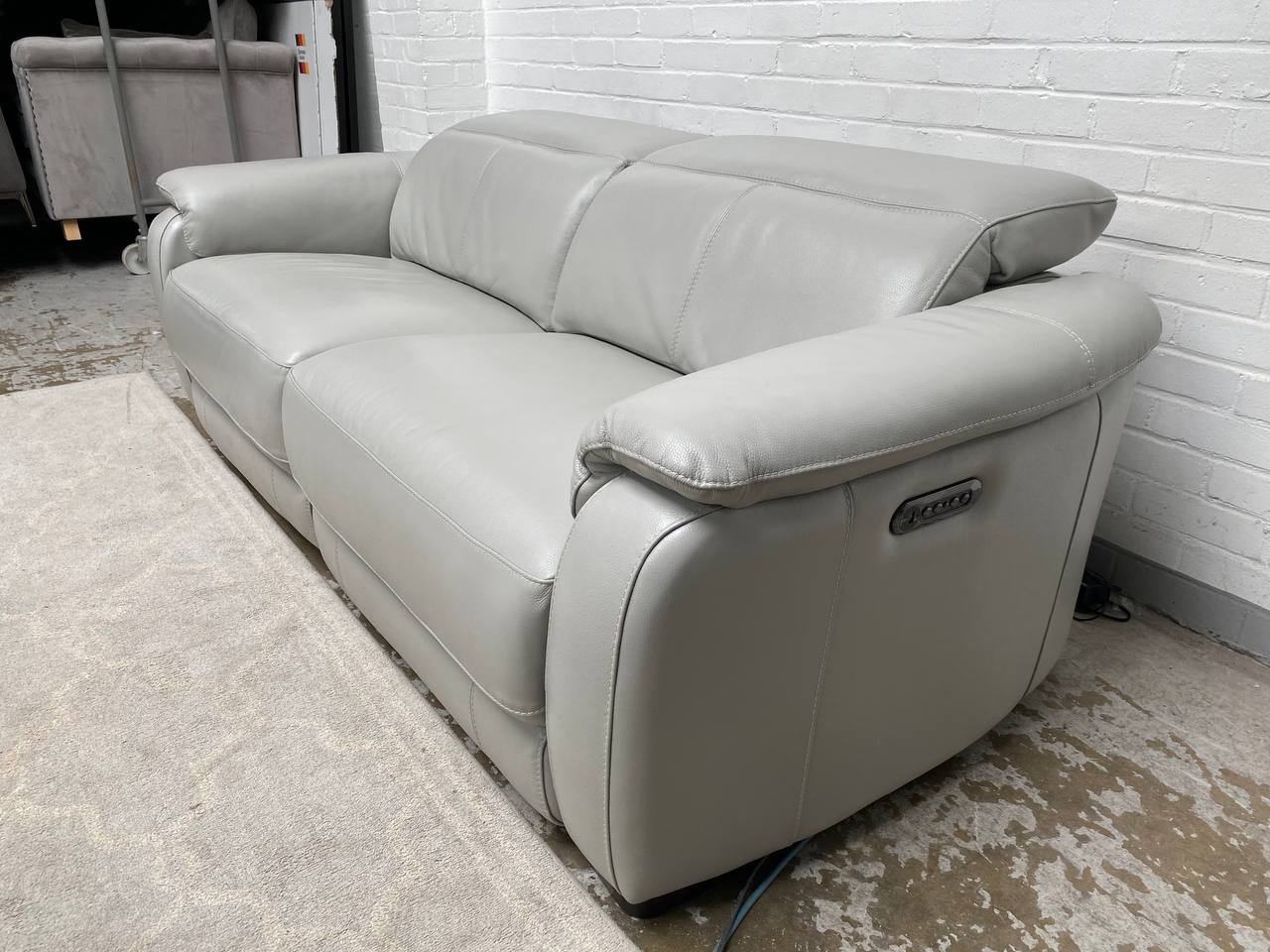 World of Leather Naomi Power Recliner 3 Seater Sofa.