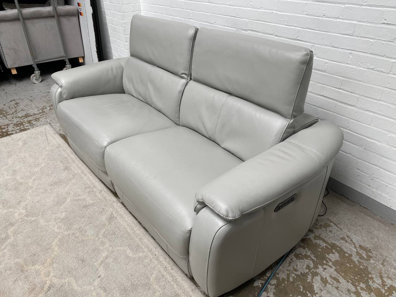 World of Leather Naomi Power Recliner 3 Seater Sofa.