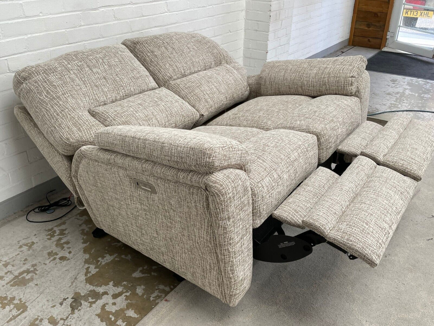 Parker Knoll Hampton Fabric Power Recliner 2 Seater Sofa