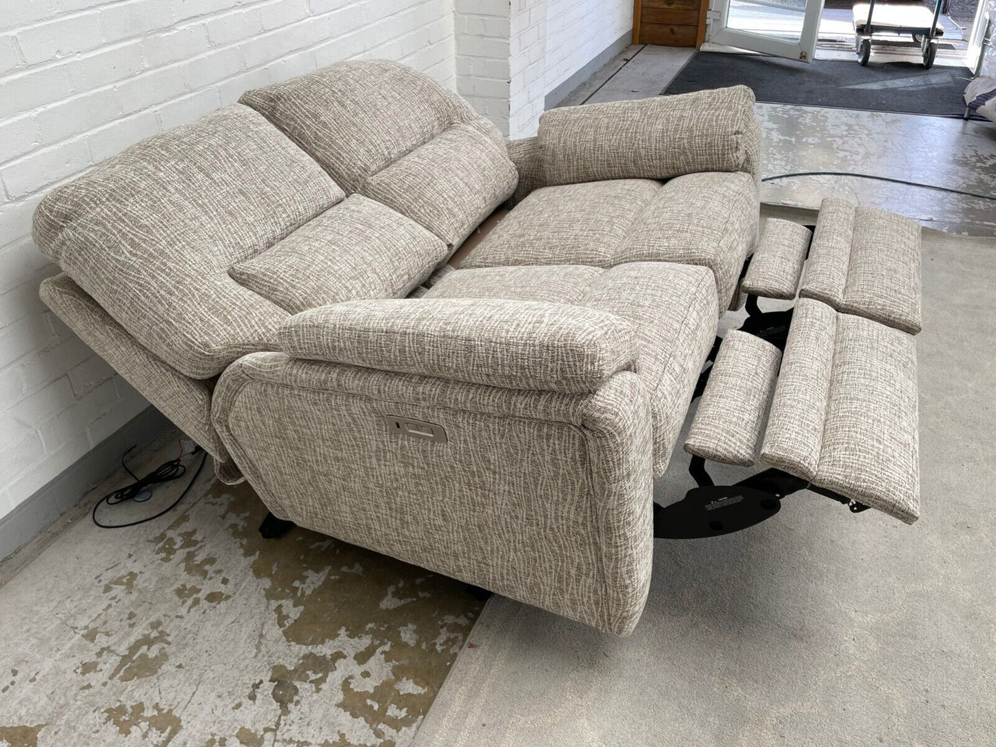 Parker Knoll Hampton Fabric Power Recliner 2 Seater Sofa