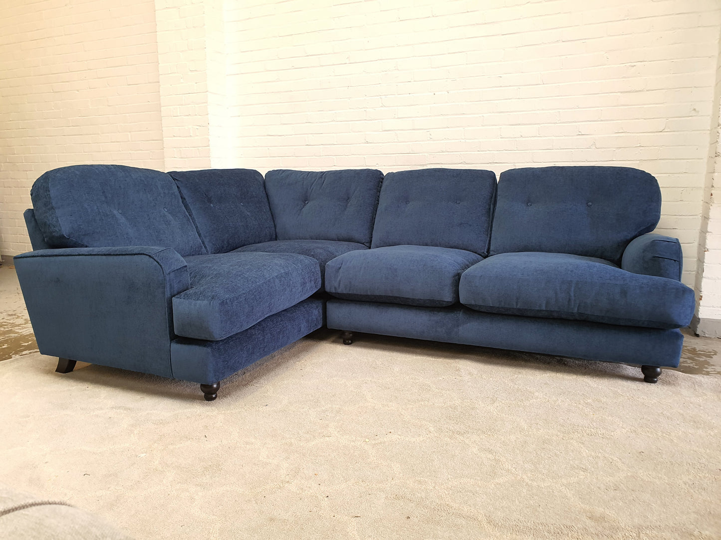 Midnight Blue Corner Sofa