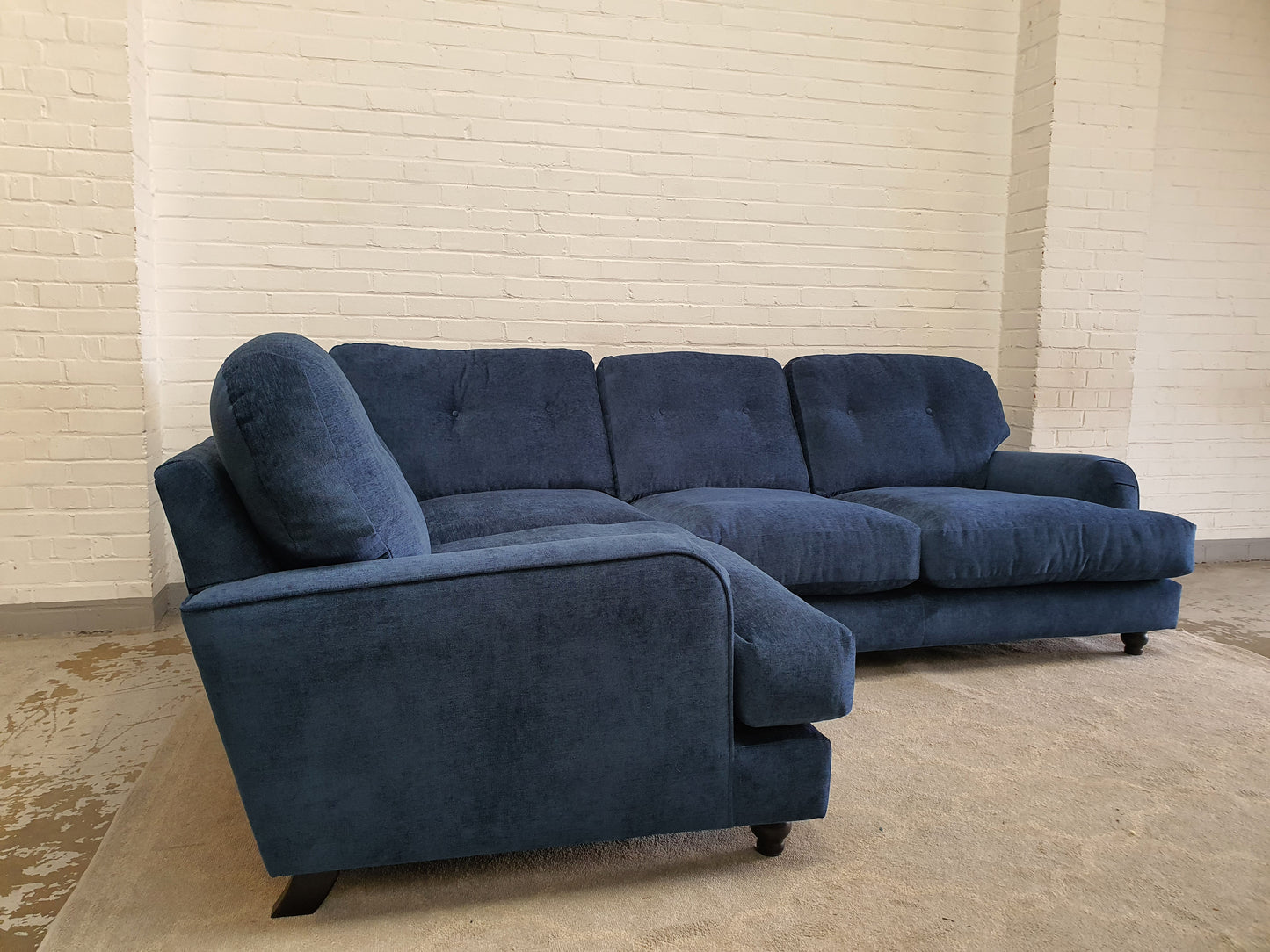 Midnight Blue Corner Sofa