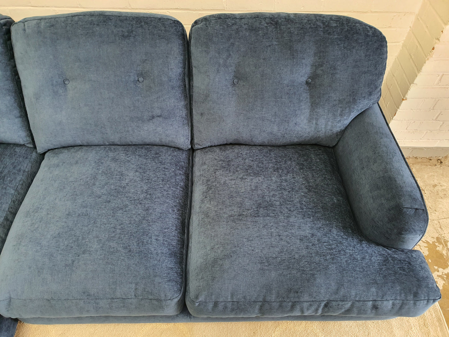 Midnight Blue Corner Sofa