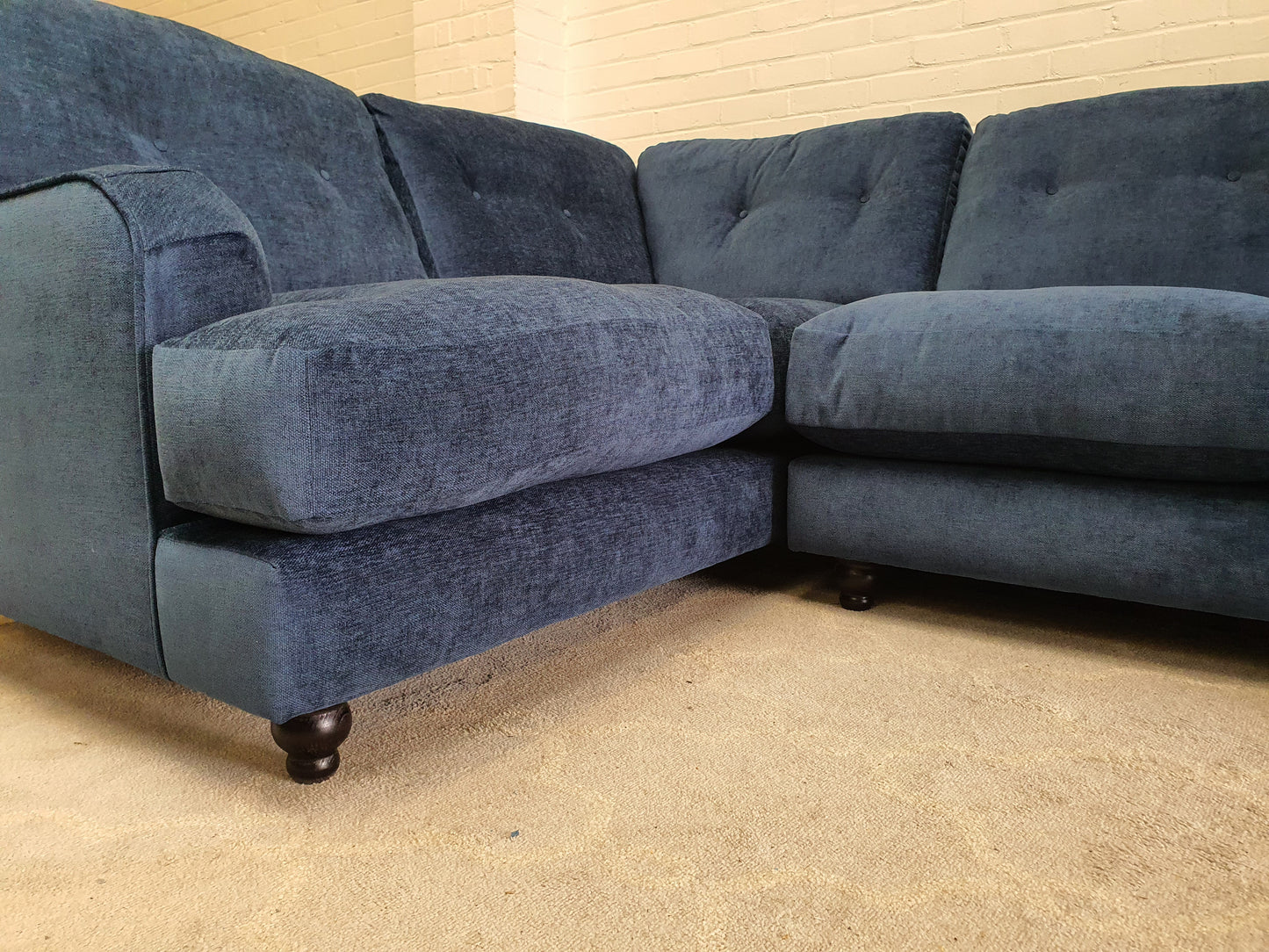 Midnight Blue Corner Sofa