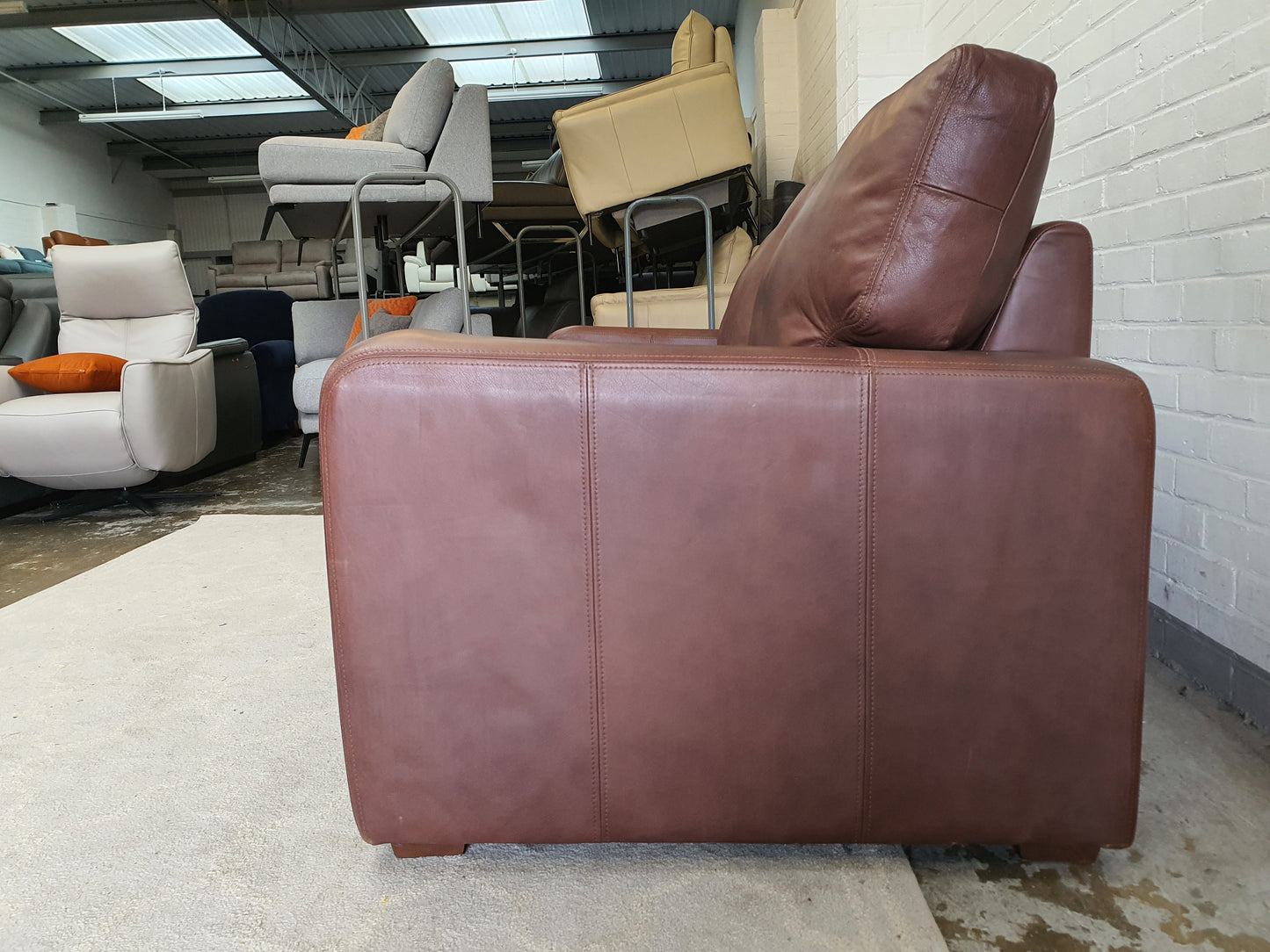 Real Leather Sofa 3 seater